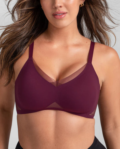 Selura Seamless Deep V Push-Up Wireless Bra
